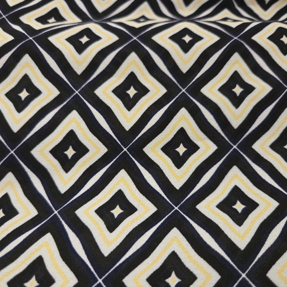 Kasper blue Geometric Patterned Blouse size XL - image 2